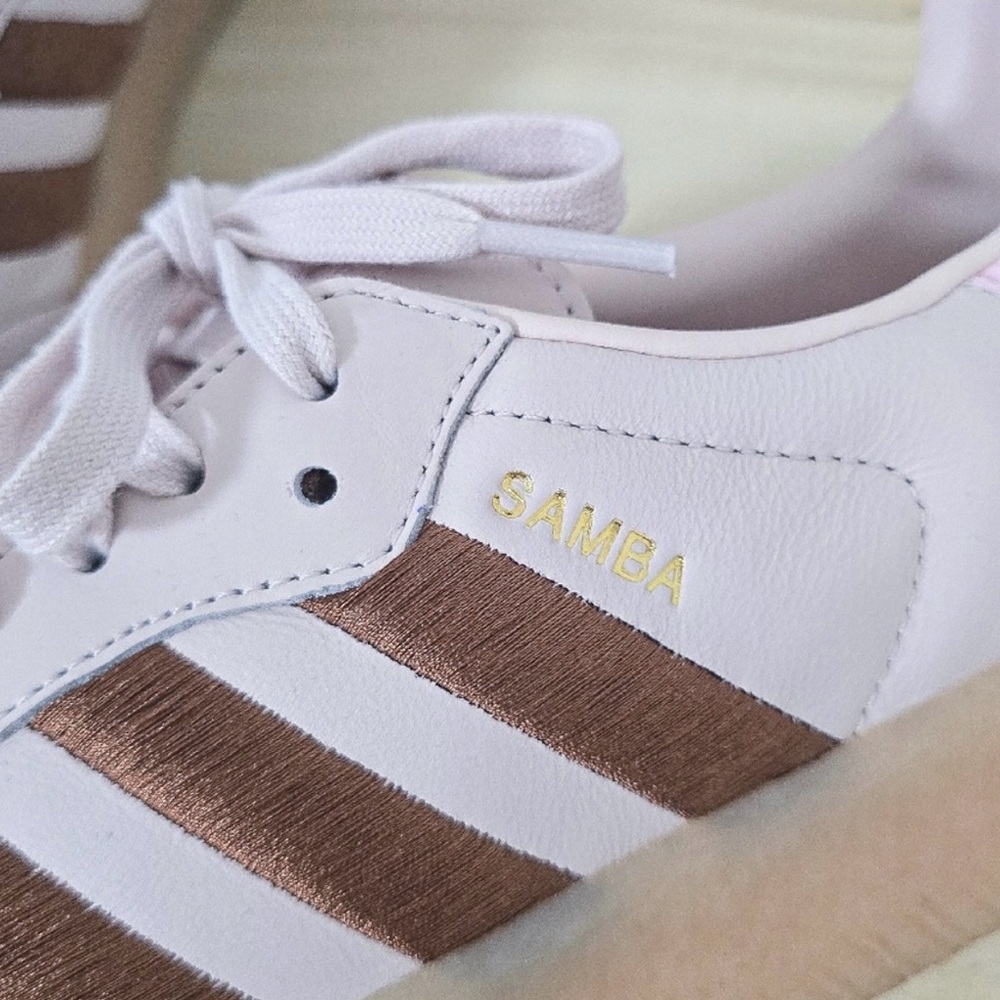 Adidas Samba Putty Mauve/brown Platform Sneakers Womens Size 10.5 - Picture 5 of 6